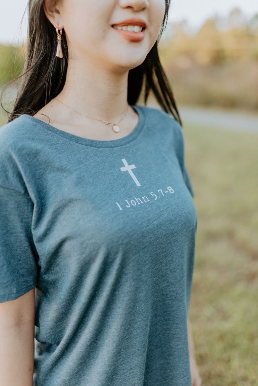 "Dove Above" - Blue Blend T-Shirt