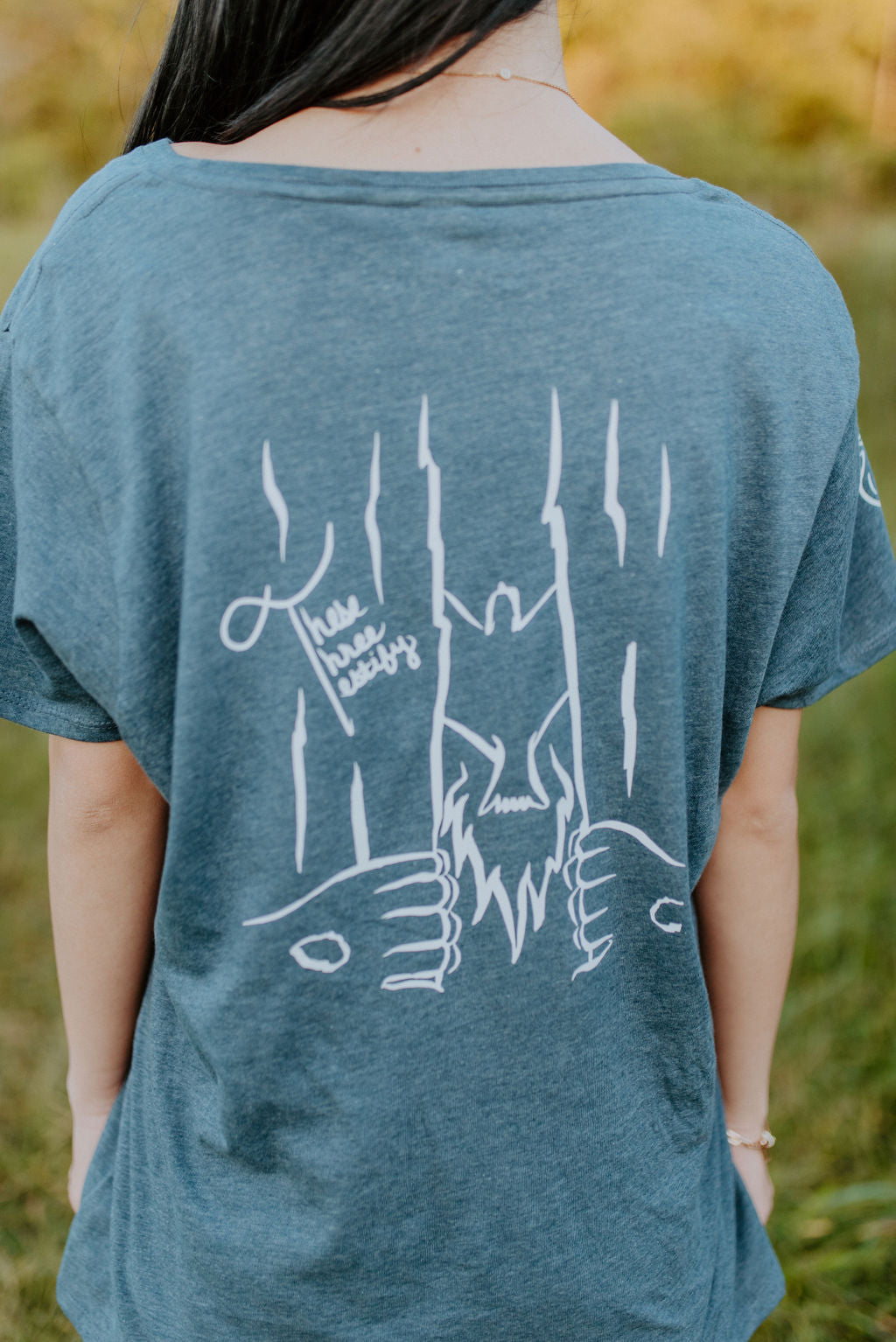 "Dove Above" - Blue Blend T-Shirt