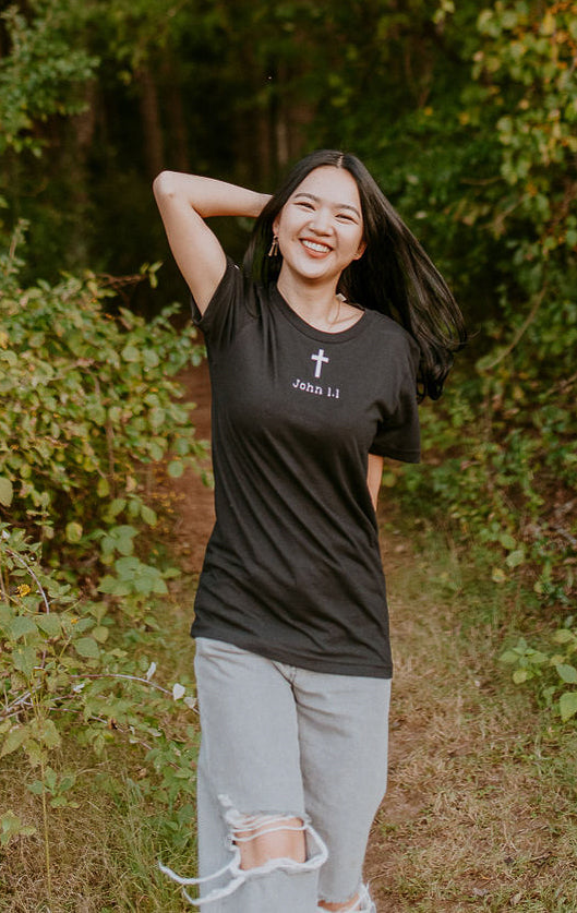 "In the Beginning" - Black T-Shirt - Unisex
